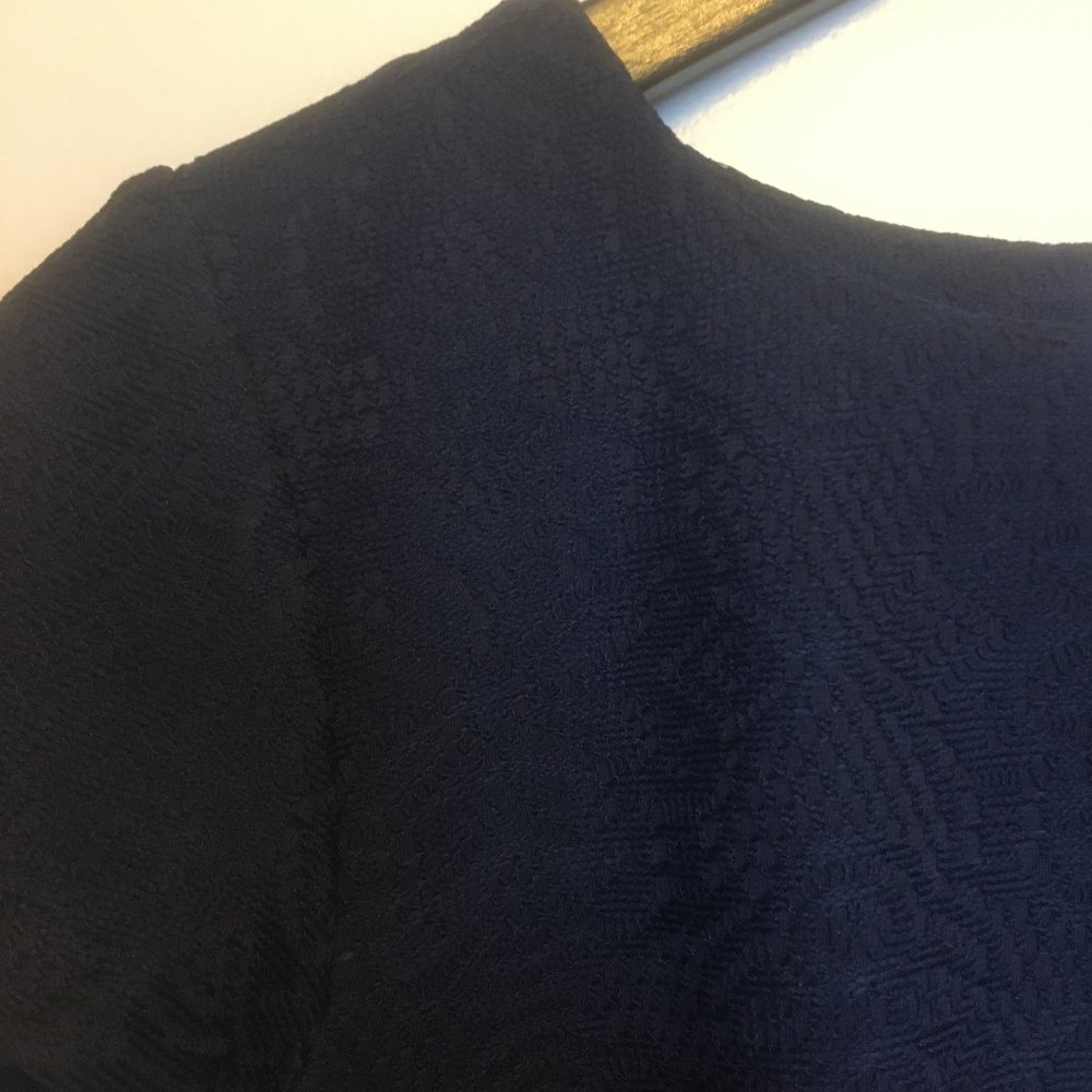 Navy Short Sleeve Blouse